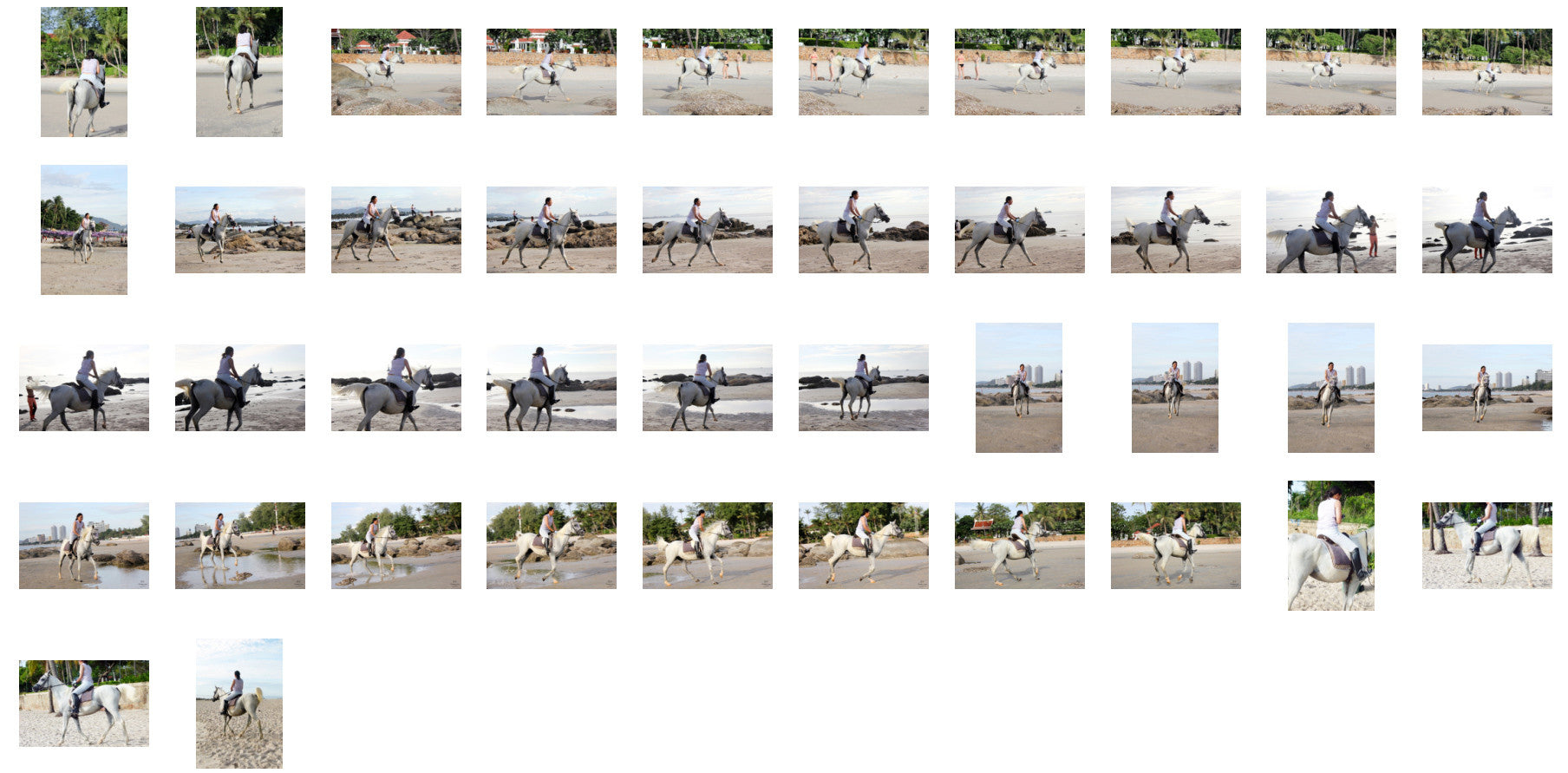 Nam in Jodhpurs Riding with Saddle on White Arabian Horse, Part 2 - Riding.Vision