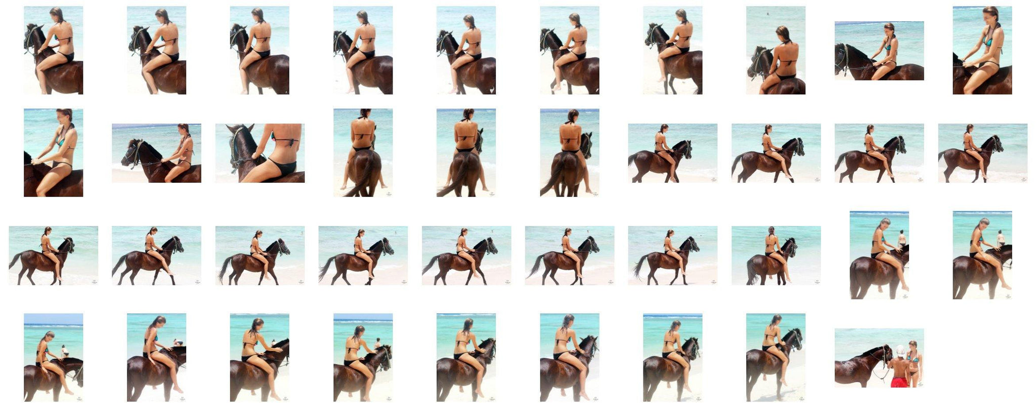 Madison in Bikini Riding Bareback on Brown Pony, Part 2 - Riding.Vision