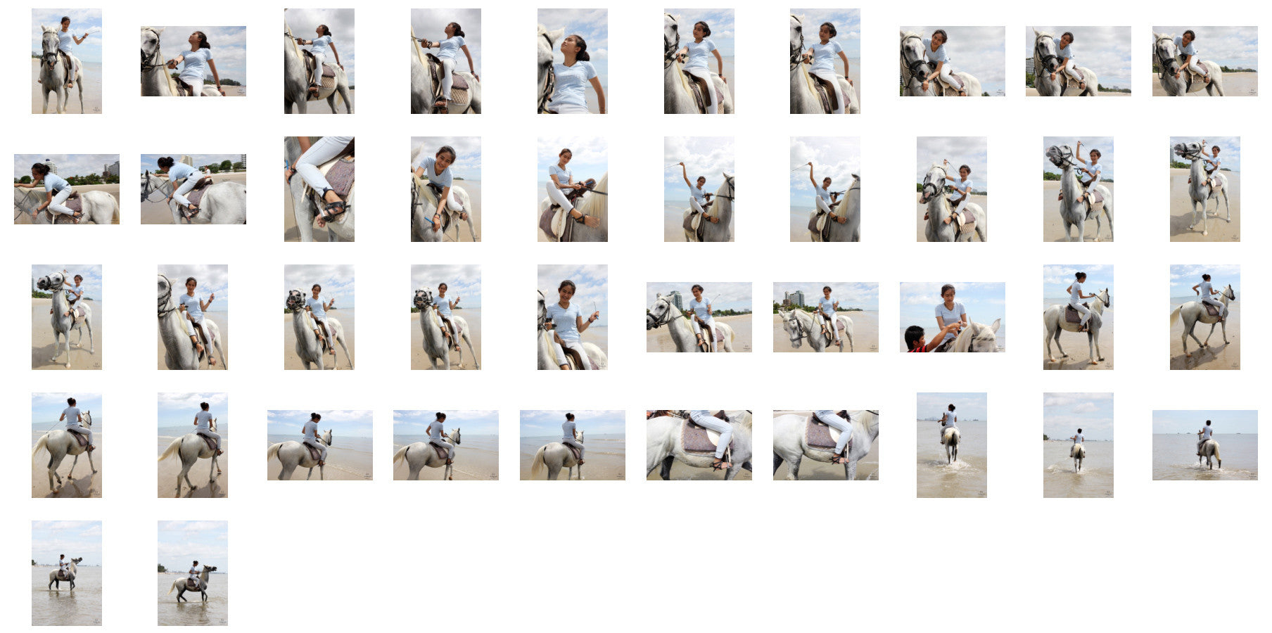 Som in Jodhpurs Riding with Saddle on White Arabian Horse, Part 2 - Riding.Vision