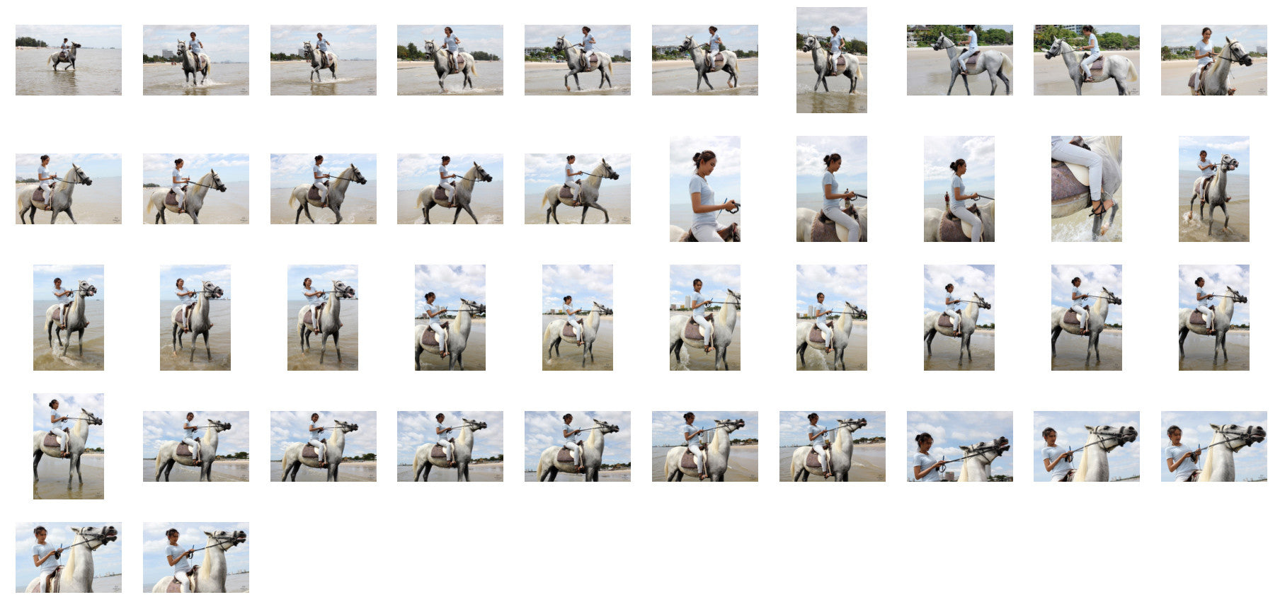 Som in Jodhpurs Riding with Saddle on White Arabian Horse, Part 3 - Riding.Vision