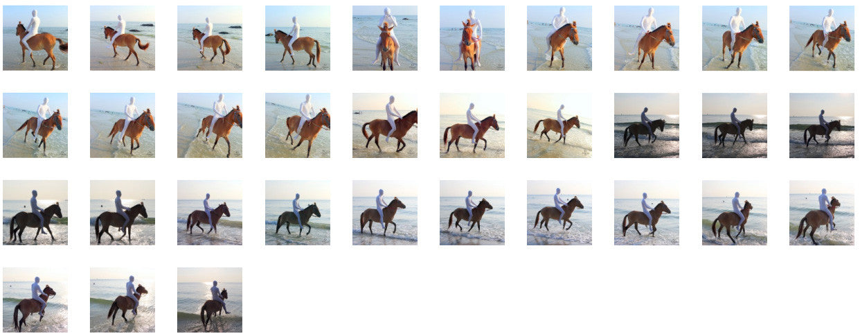 White Zentai Riding Bareback on Golden Pony, Part 3 - Riding.Vision