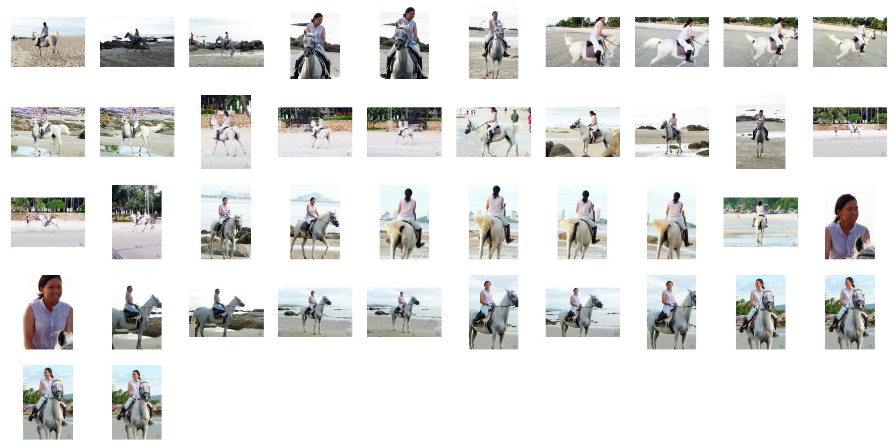 Nam in Jodhpurs Riding with Saddle on White Arabian Horse, Part 3 - Riding.Vision