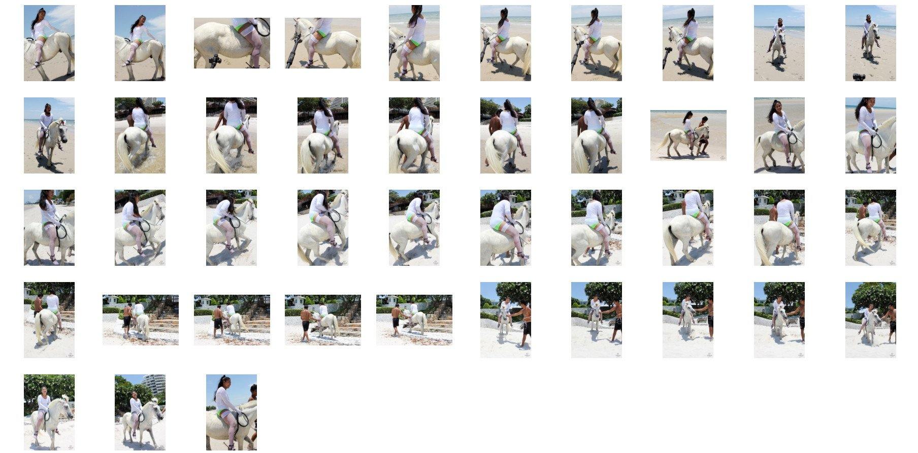Araya in Stockings Riding Bareback on White Pony, Part 4 - Riding.Vision