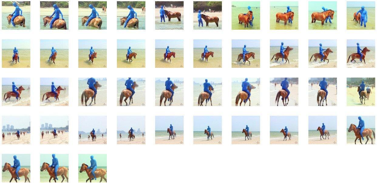 Blue Zentai Riding Bareback on Golden Pony, Part 6 - Riding.Vision