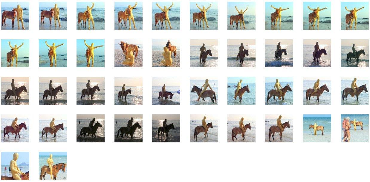 Golden Zentai Riding Bareback on Golden Pony, Part 6 - Riding.Vision
