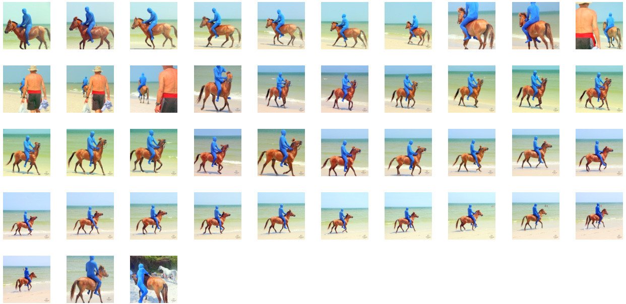 Blue Zentai Riding Bareback on Golden Pony, Part 7 - Riding.Vision