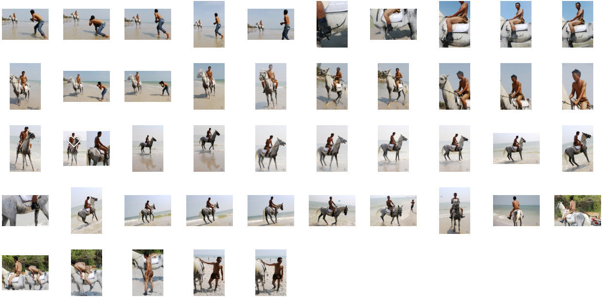 Kai in Brown Sprinter Shorts Riding with Saddle on White Arabian, Part 8 - Riding.Vision